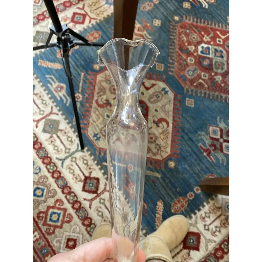 Princess House 10” Crystal Bud Vase - Heritage pattern #491, Retired
